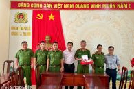 Chủ tịch UBND xã Hòa Sơn thăm, động viên lực lượng Công an xã nhân kỷ niệm 80 năm Ngày truyền thống Công an nhân dân Việt Nam